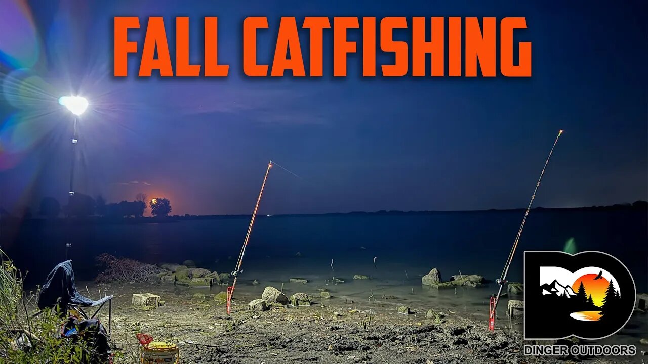 Fall Catfishing Adventure: Battling Cool Winds for Catfish!