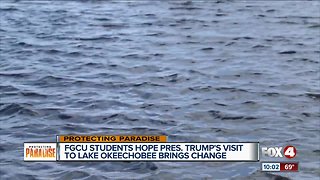 FGCU students hope Trump's visit to Lake O brings change