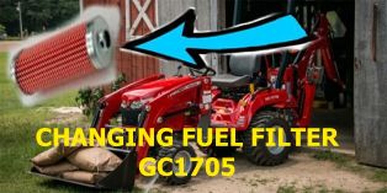 changing the fuel filter on a massey ferguson gc1705 , gc1700 series tractor AGCO parts