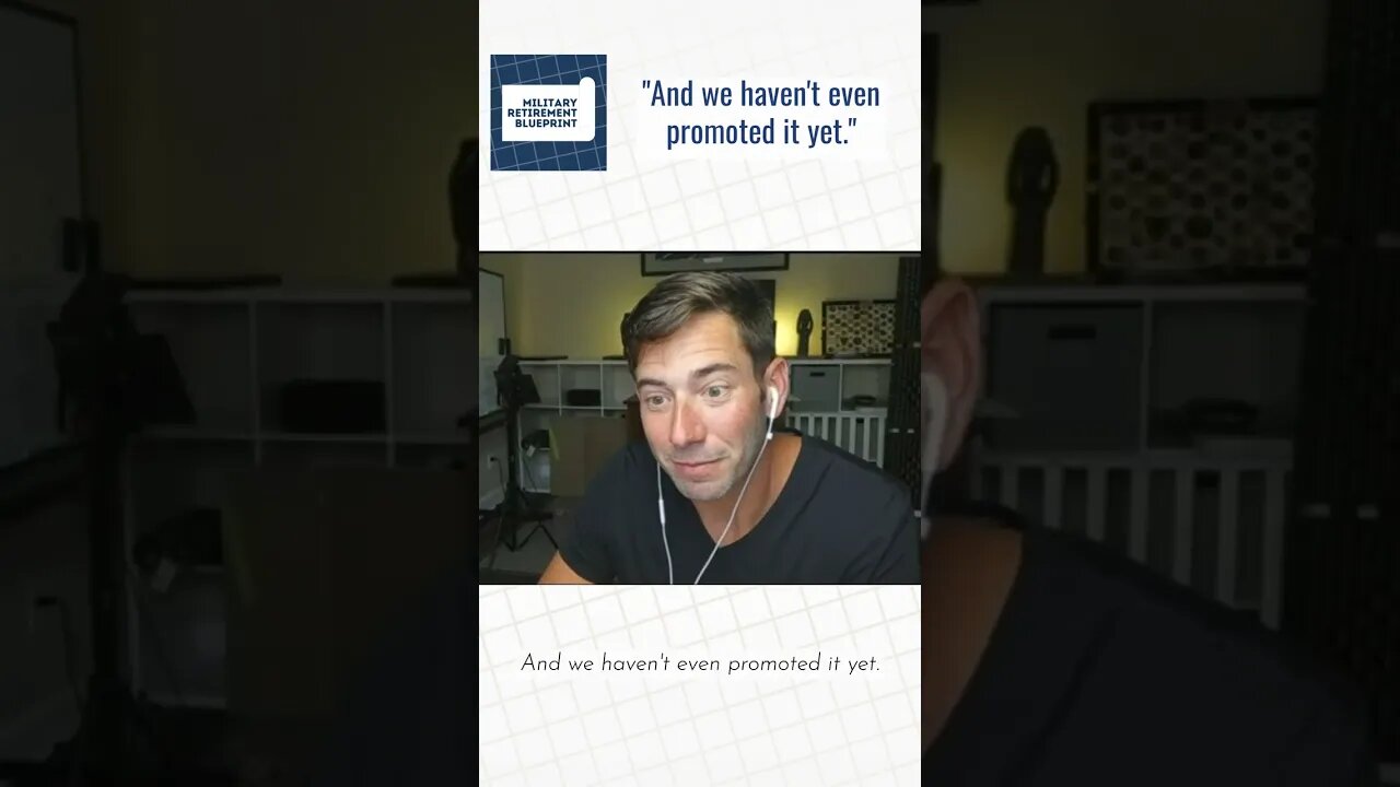 "And we haven't even promoted it yet."