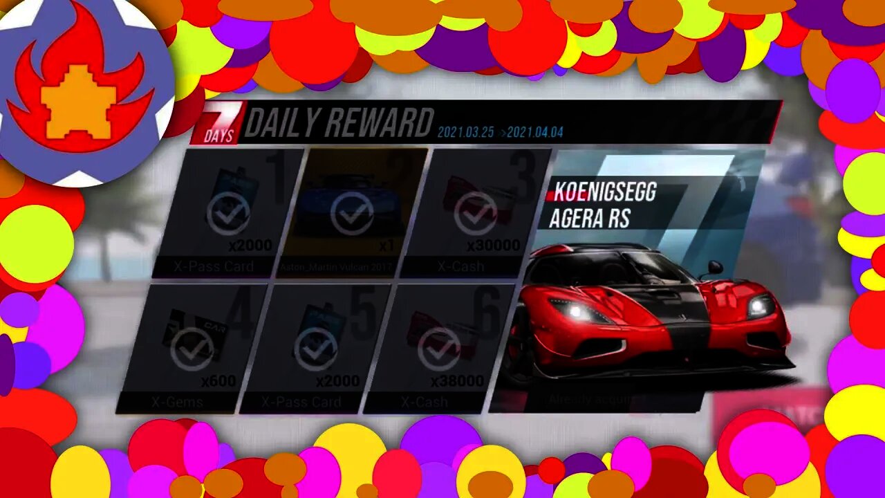 Claming the Koenigsegg Agera RS from the Daily Login | Racing Master