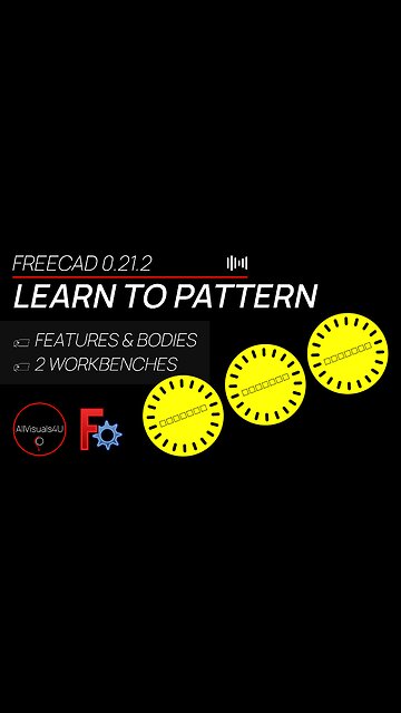 ✅ Learn To Use Patterns In FreeCAD - FreeCAD Polar Pattern - FreeCAD Linear Pattern - FreeCAD Array