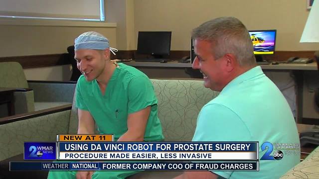 Using Da Vinci Robot for prostate surgery