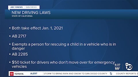 2 new California traffic laws set to take effect Jan. 1