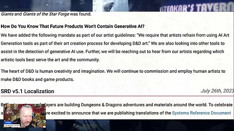 WotC Update On AI Art Generation in D&D from August 11th, 2023