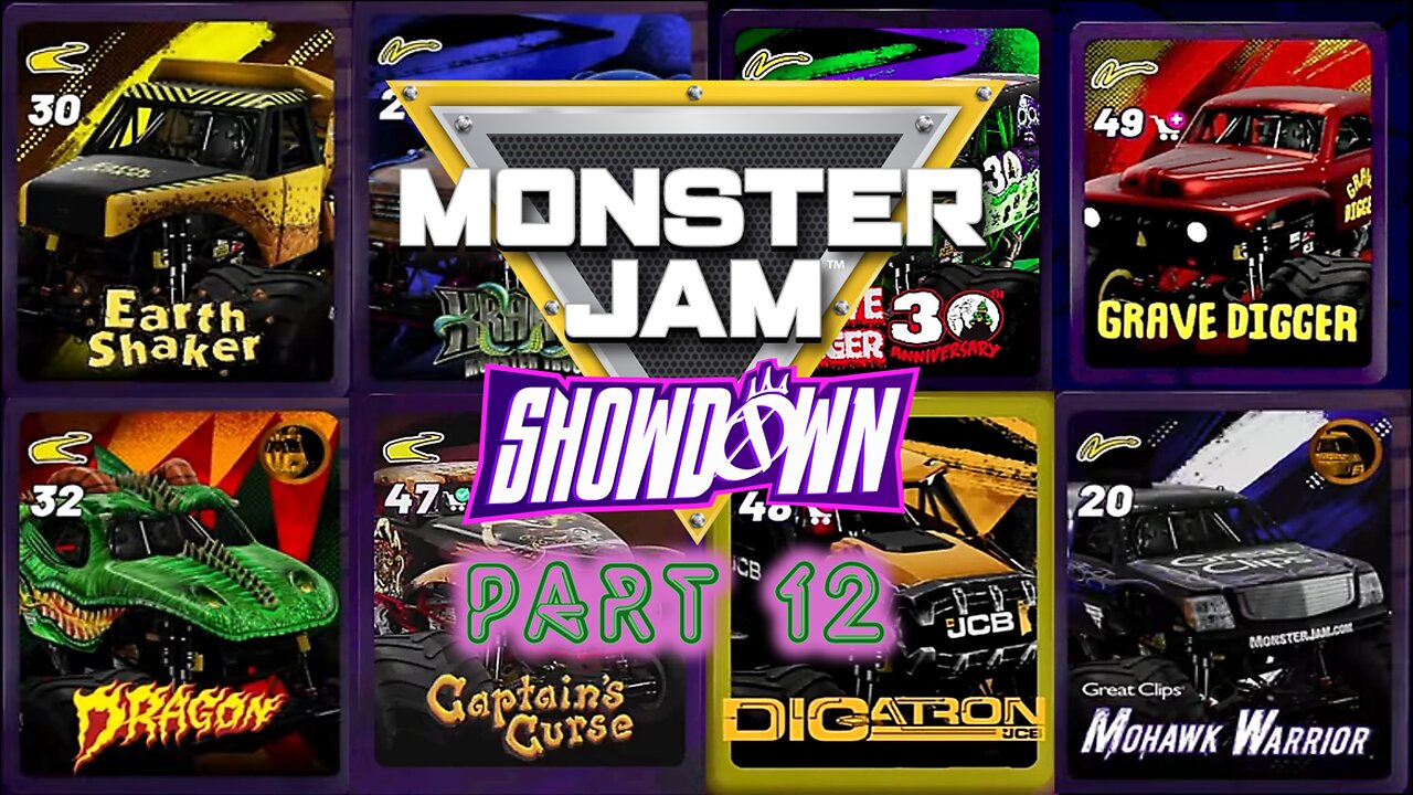 Monster Jam Showdown Part 12 Grave Digger has some Cold Wins