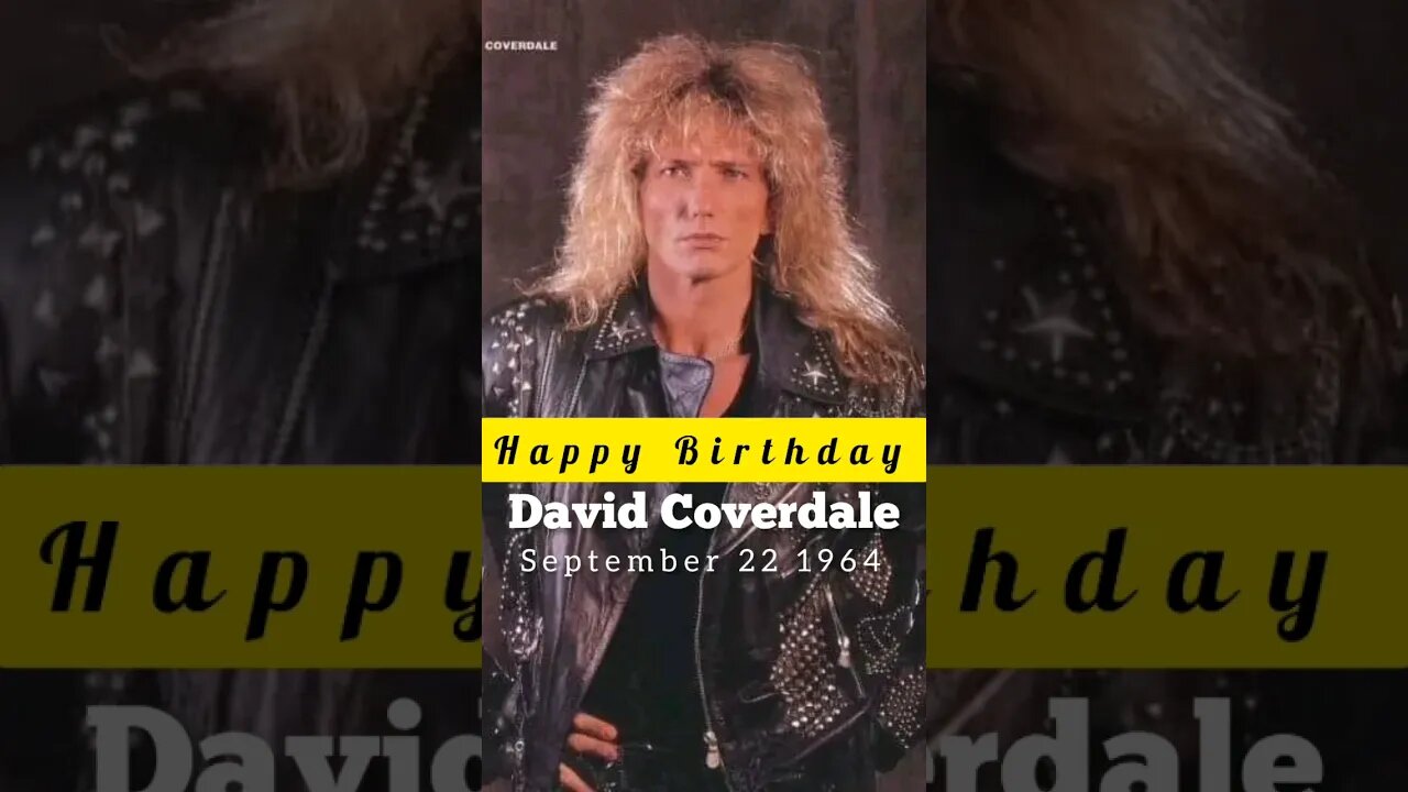 HBD David Coverdale - Whitesnake #rockband #rockstory #rocknews #musicchannel #davidcoverdale