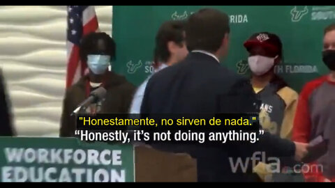 GOBERNADOR RON DESANTIS (FLORIDA, USA) - EL USO CUBREBOCAS ES RIDÍCULO.