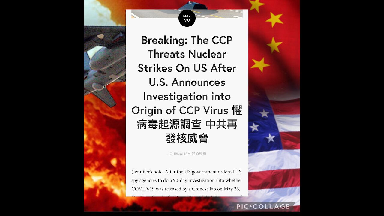 SITUATION REPORT: NUCLEAR THREAT from CCP