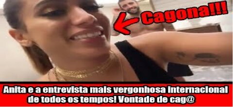 Anita e a entrevista mais vergonhosa internacional de todos os tempos! Vontade de cag@