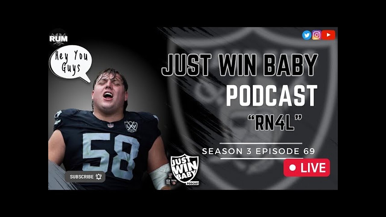 Just Win Baby Podcast || 2024 Week 8 Raiders Vs Chiefs