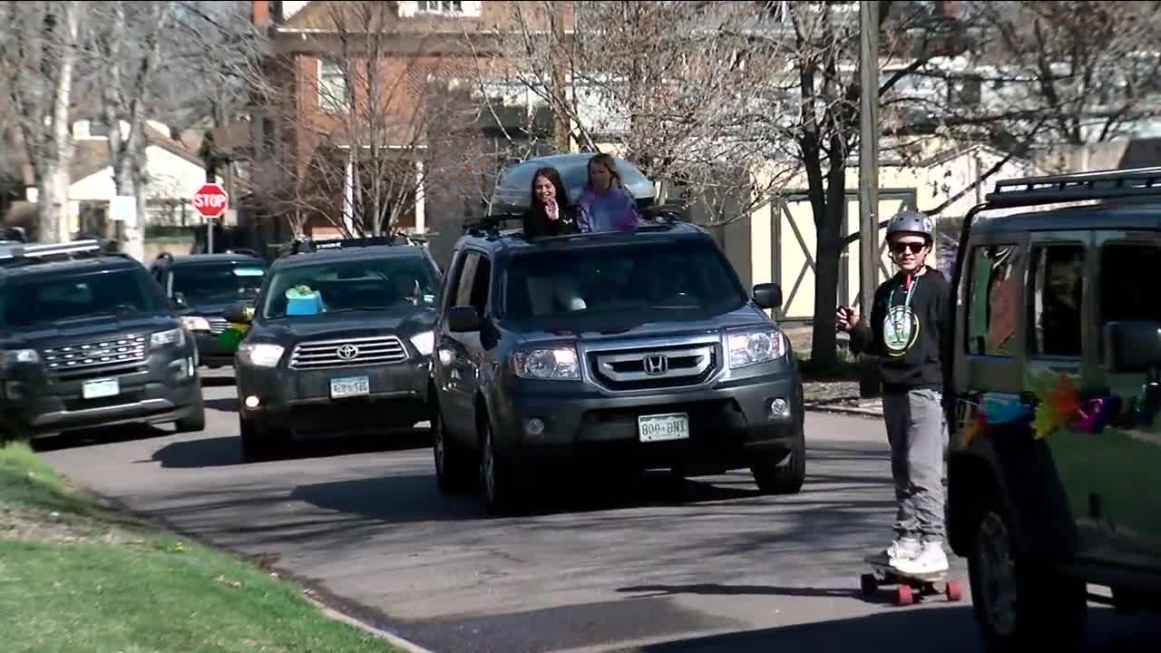 Colorado boy celebrates 13th birthday with surprise parade during coronavirus pandemic