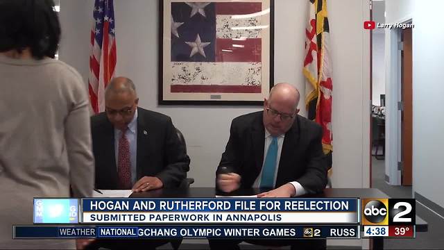 Gov. Larry Hogan has officially filed for re-election