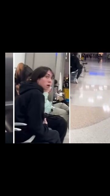 Woman has screaming meltdown on her boyfriend at Airport in Florida.