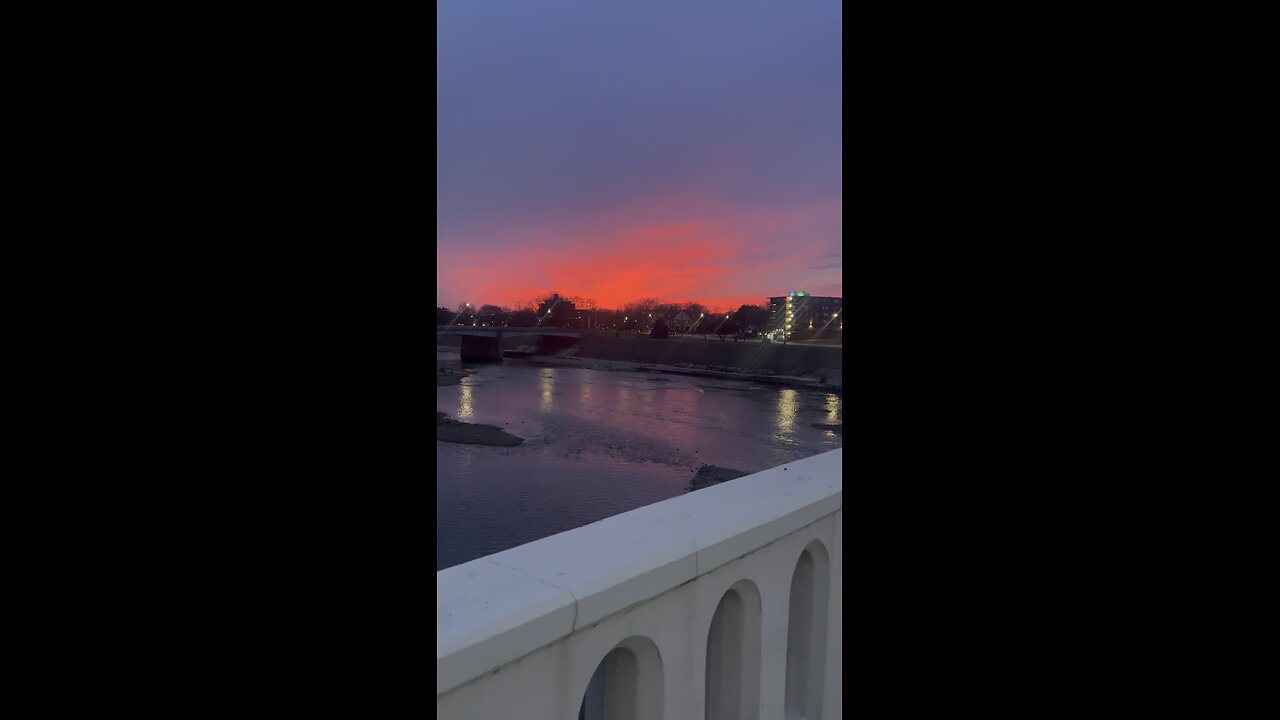 WHY WAS THE SUNSET RED IN DAYTON OHIO WINTER 2024!!!!!!!!