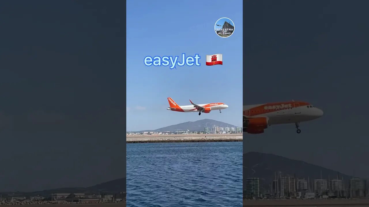 easyJet Landing Gibraltar