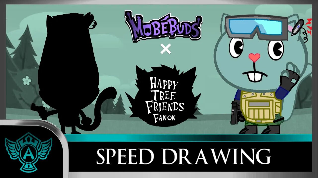 Speed Drawing: Happy Tree Friends Fanon - Anomaly | Mobebuds Style