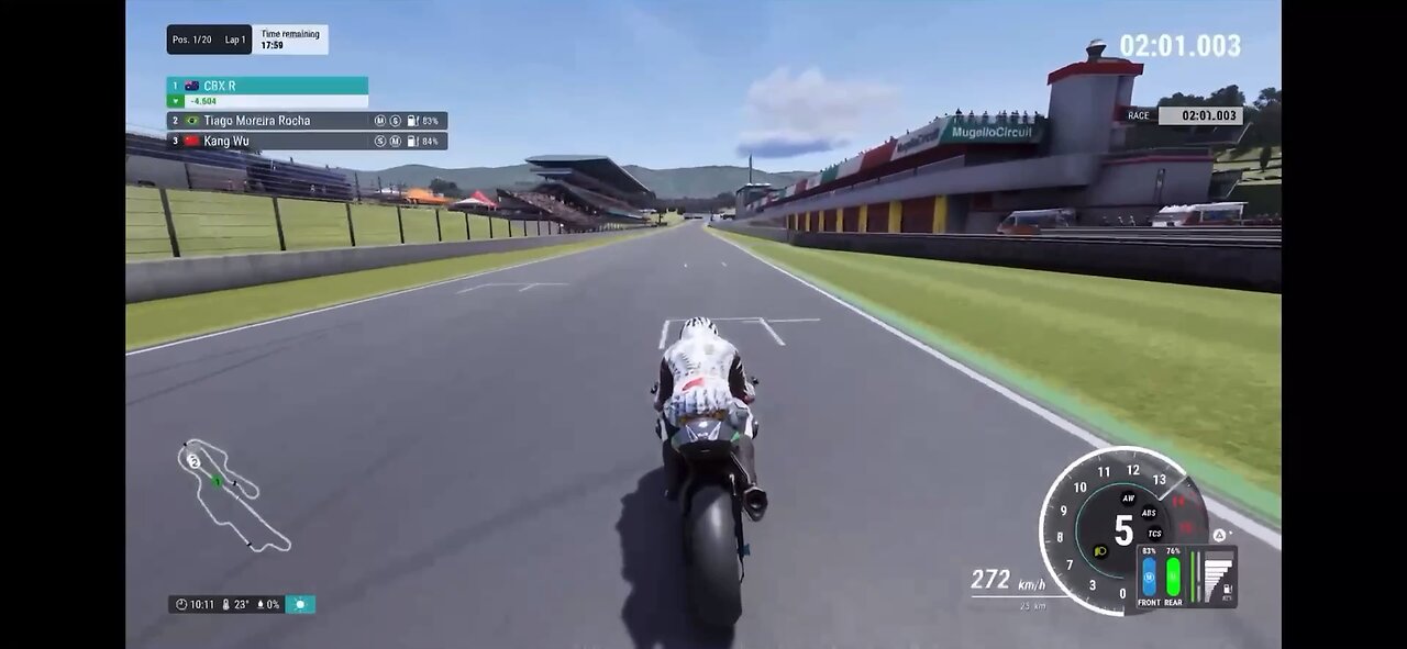 Kawasaki ZX10R Racing On Mugello Circuit