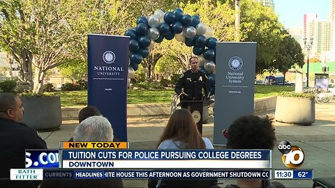 Tuition cuts for police pursuing degrees