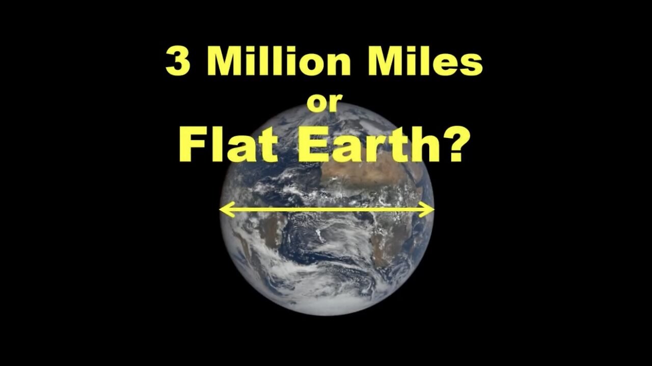 The Earth is a globe with a diameter of at least 3 million miles!