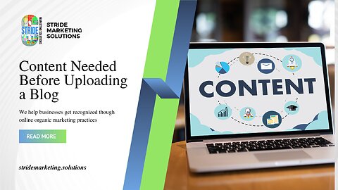 Content Needed Before Uploading Blogs