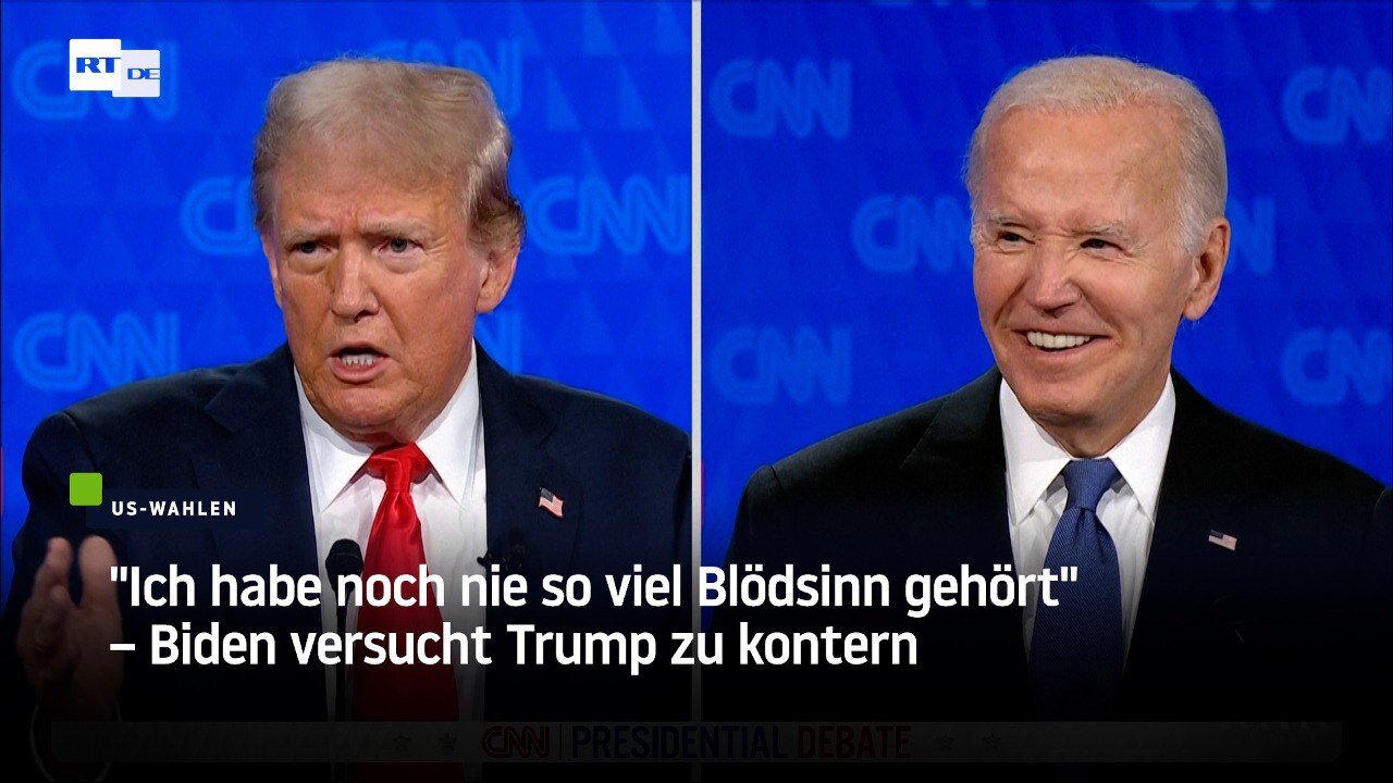 "Ich habe noch nie so viel Blödsinn gehört" – Biden versucht Trump zu kontern