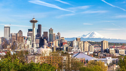 Seattle from a drone