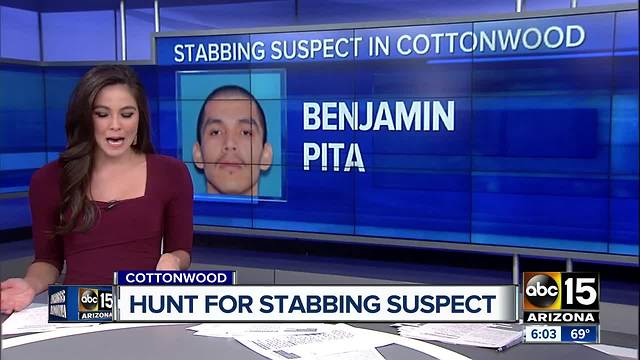 Police are searching for a stabbing suspect in Cottonwood