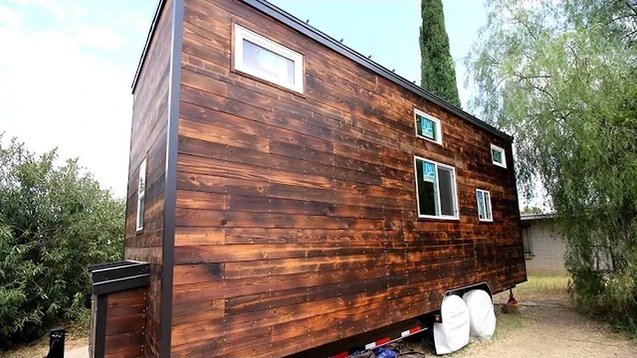 Tiny House Siding... is COMPLETE!