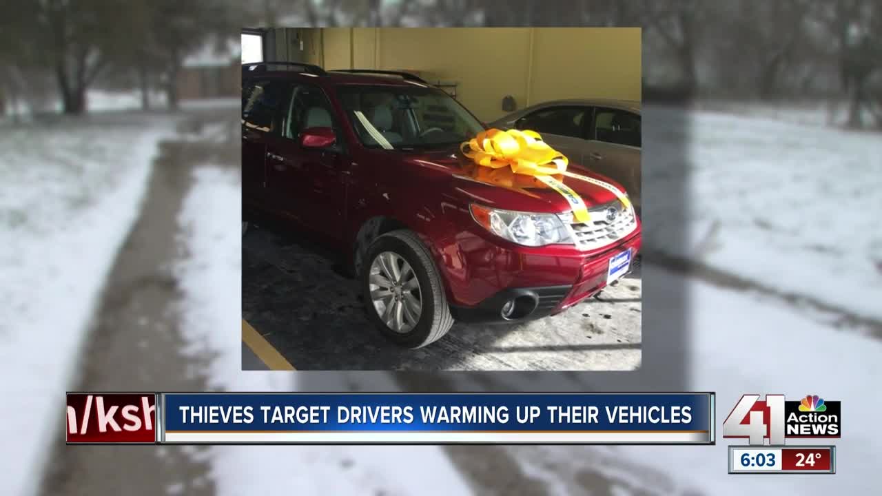 Stilwell woman sees her car stolen from driveway