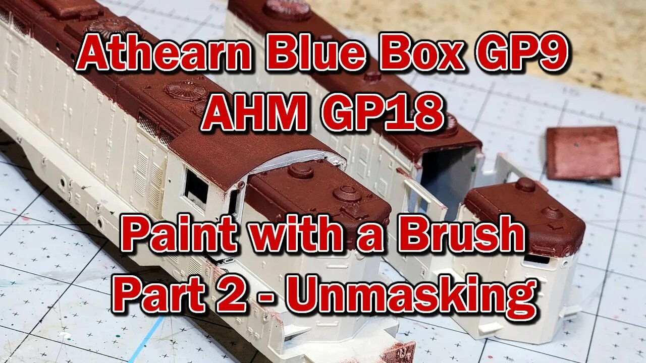 Paint 2 locomotives with a brush part 2