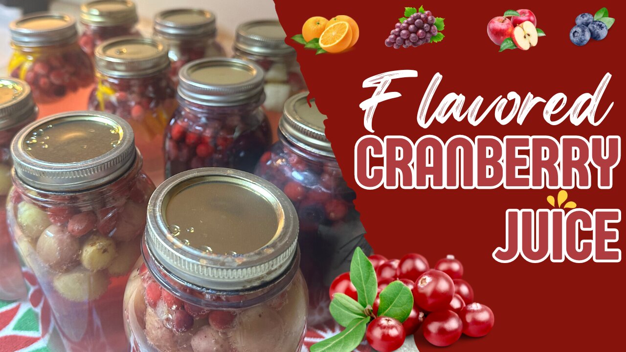 Make Your Own Flavored Cranberry Juice