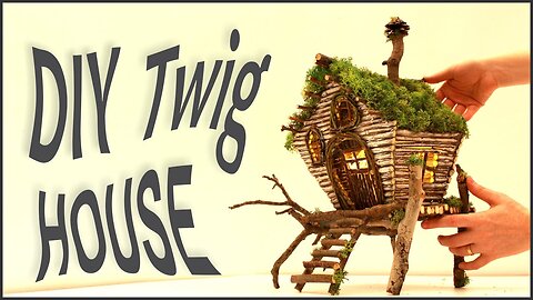 ❣DIY Twig Fairy House Lamp❣