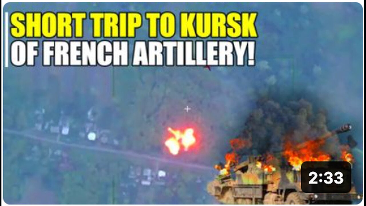 WATCH! French Caesar artillery is already burning in Kursk