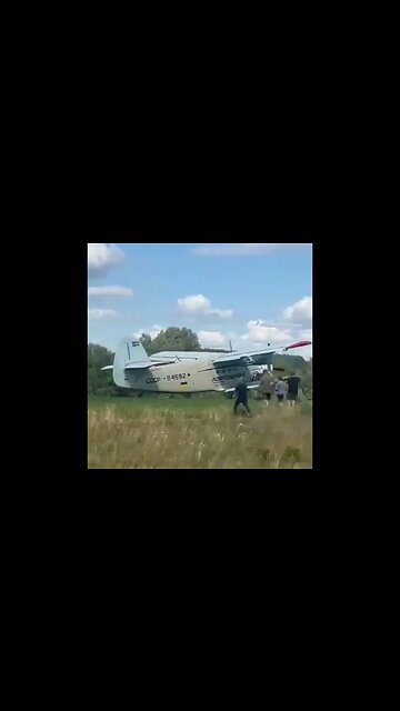 A privately owned Antonov An-2 crashes into trees while attempting to takeoff...