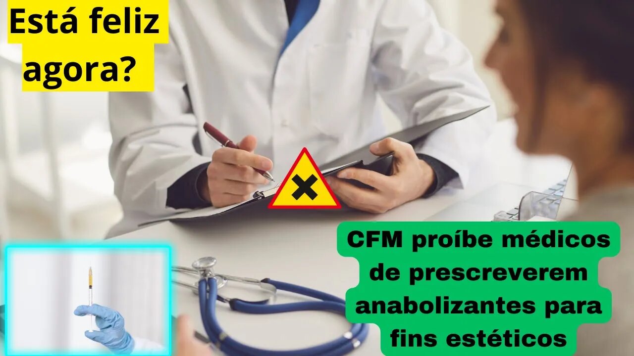 Conselho de Medicina proíbe prescrição de anabolizantes para fins estéticos, ganho de massa muscular