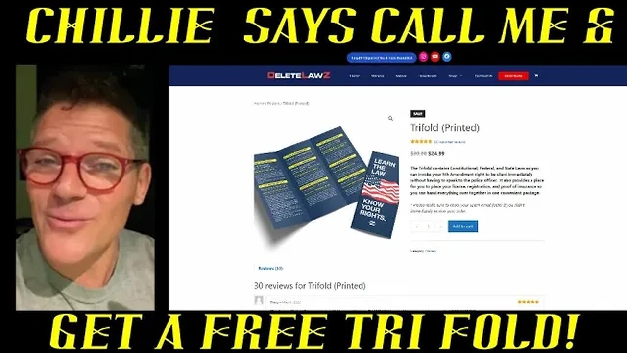 Frauditor Chillie Giving Away Tri-Fold at No Cost Get Yours Today!