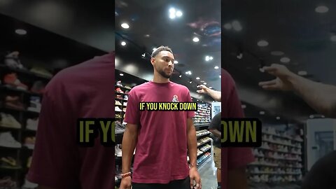 Ben Simmons vs Champagnepaki at CoolKicks 😂🏀