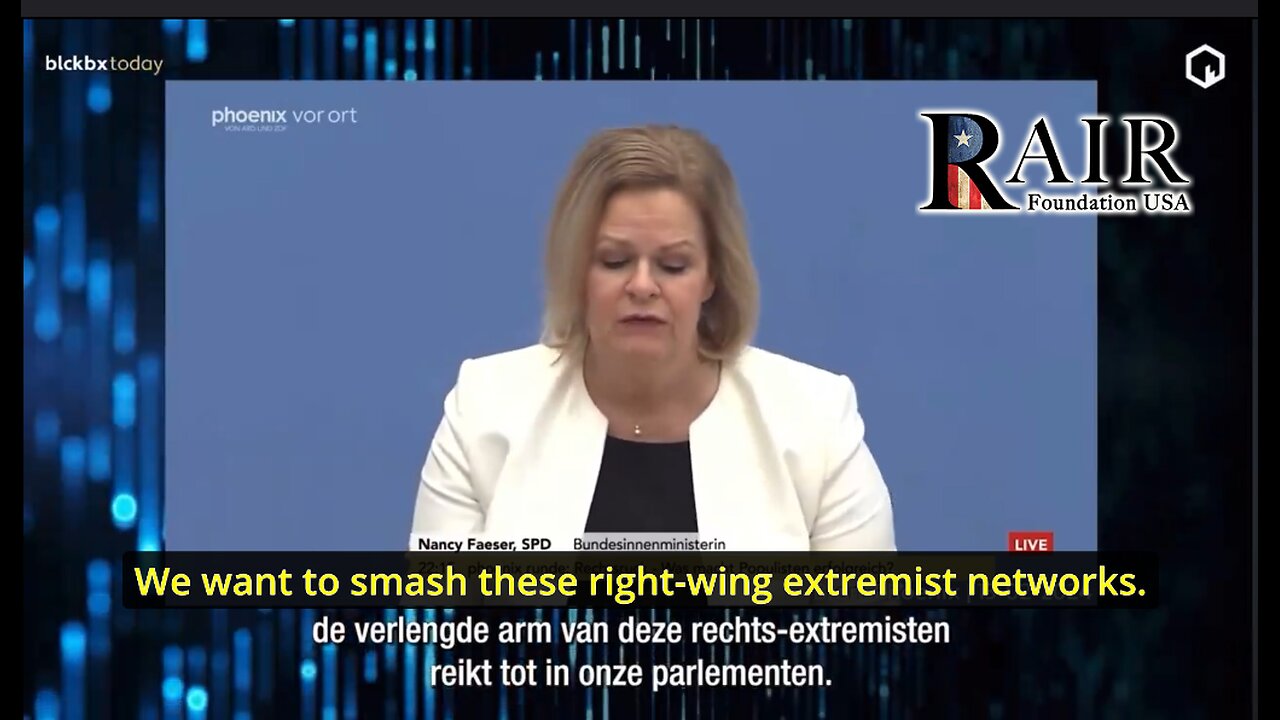 German politician wants to destroy all conservative points of view, criminalize criticism of govt