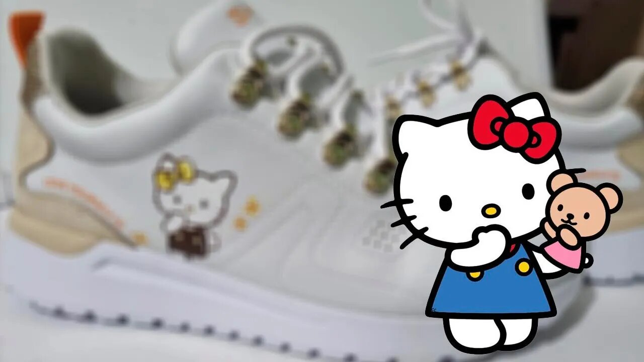 Hello Kitty personalizando tênis com a personagem mais querida do mundo! #personalização #tenis