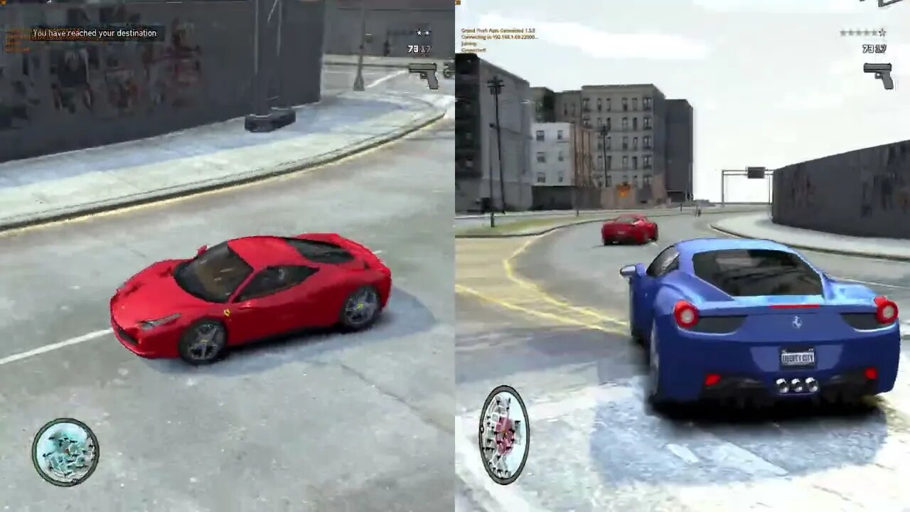 GTA IV Splitscreen in 2023 - 2 Players on Free Roam (Gameplay 4)