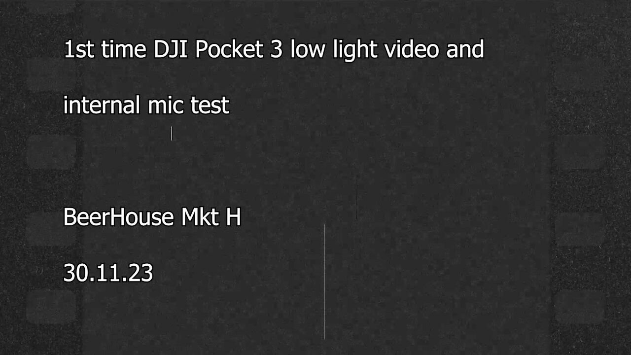 DJI pocket 3 test 1 BeerHouse Market Harborough 30.11.23