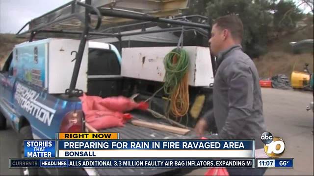 Preparing for fire in the Lilac Fire burn zone