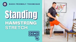 How To Do A Standing Hamstring Stretch For The Back Of Your Thigh