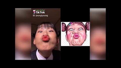 Cute Funny Face challenge | TikTok