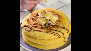 Hotcakes Nutella stuffed