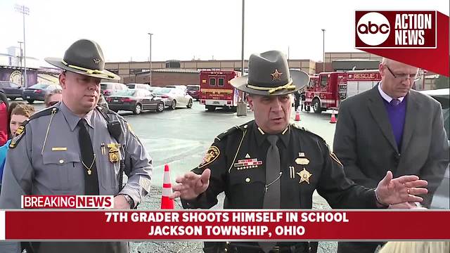 Officials provide update after Ohio 7th-grader shoots himself at school