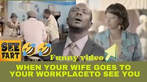 Funny video😂 When your wife goes to your Workplace to see you😂😂😂Please Follow