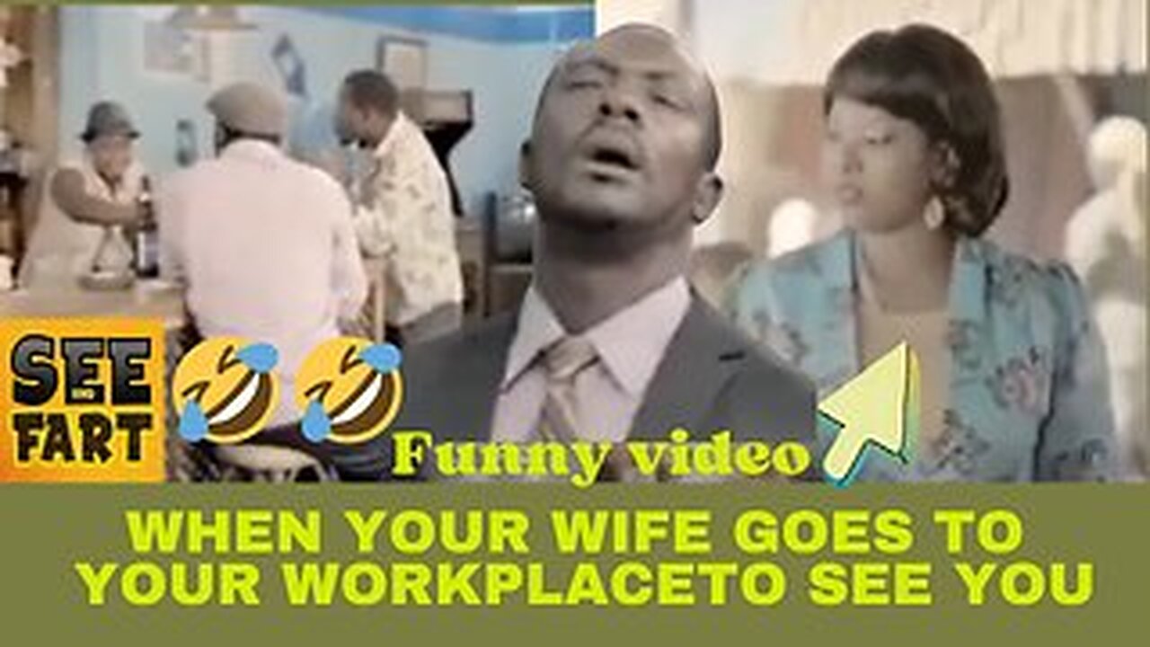 Funny video😂 When your wife goes to your Workplace to see you😂😂😂Please Follow