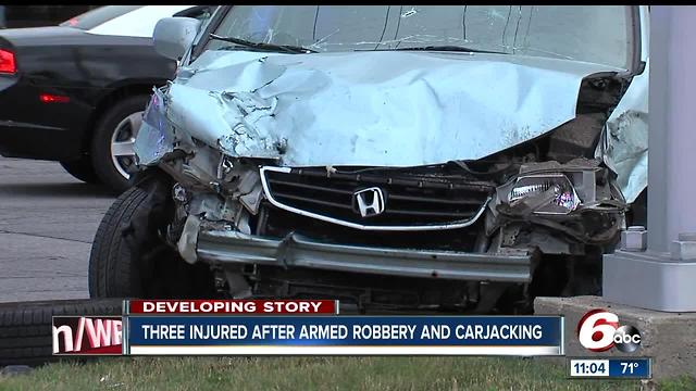 Three injured in armed robbery, carjacking in Greenwood